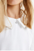 Трикотажная блузка с объемными рукавами (SSFSG-328-22920-200) Silver Spoon
