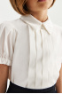 Трикотажная блузка с рукавами-фонариками