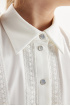 Трикотажная блузка с рукавами-фонариками