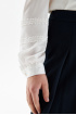 Трикотажная блузка со струящимися рукавами