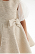 Твидовое платье с объемными рукавами