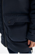 Удлиненная куртка с капюшоном и деликатным блеском