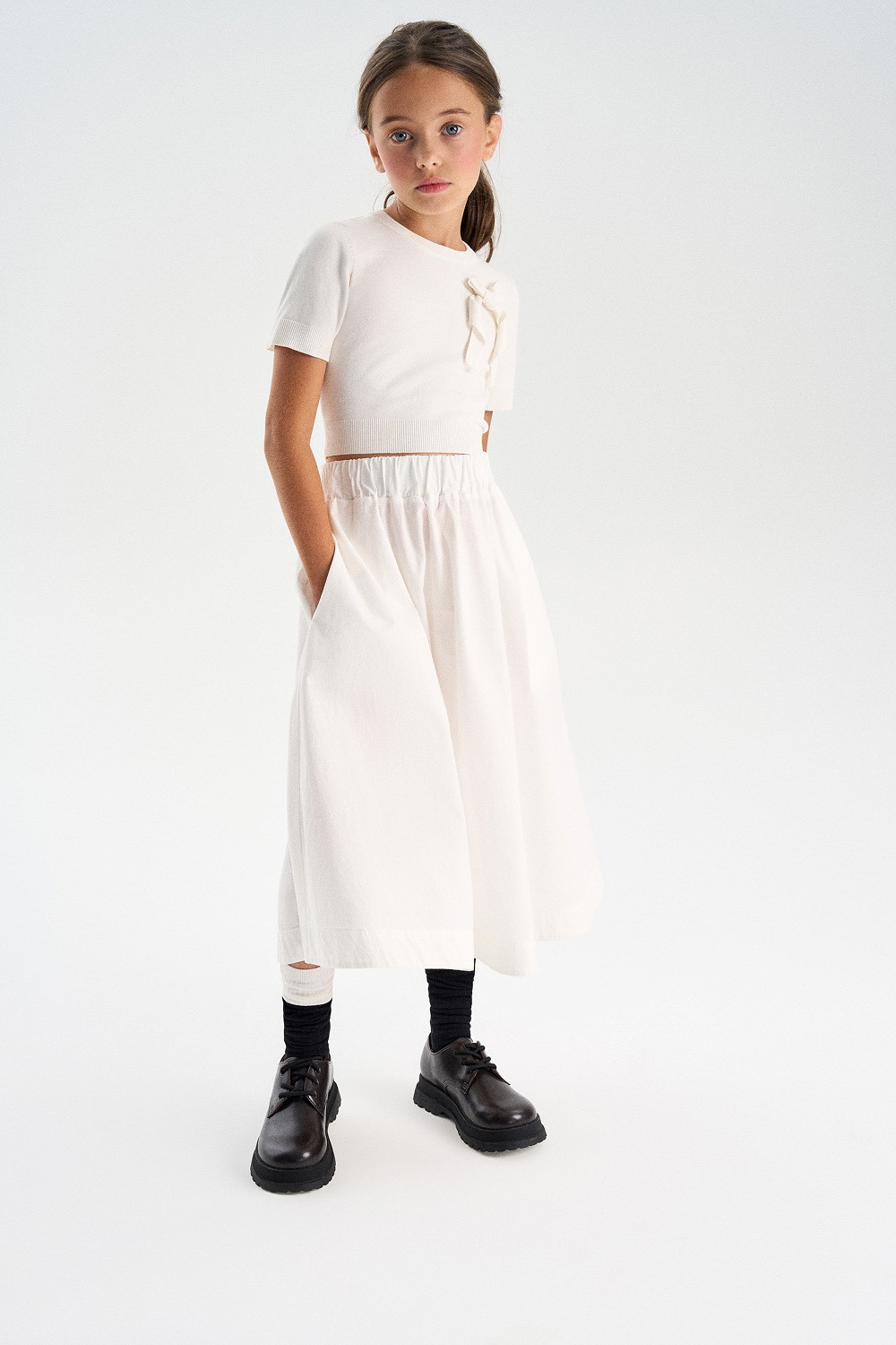 Укороченный джемпер (SNFSG-627-28603-200) Silver spoon