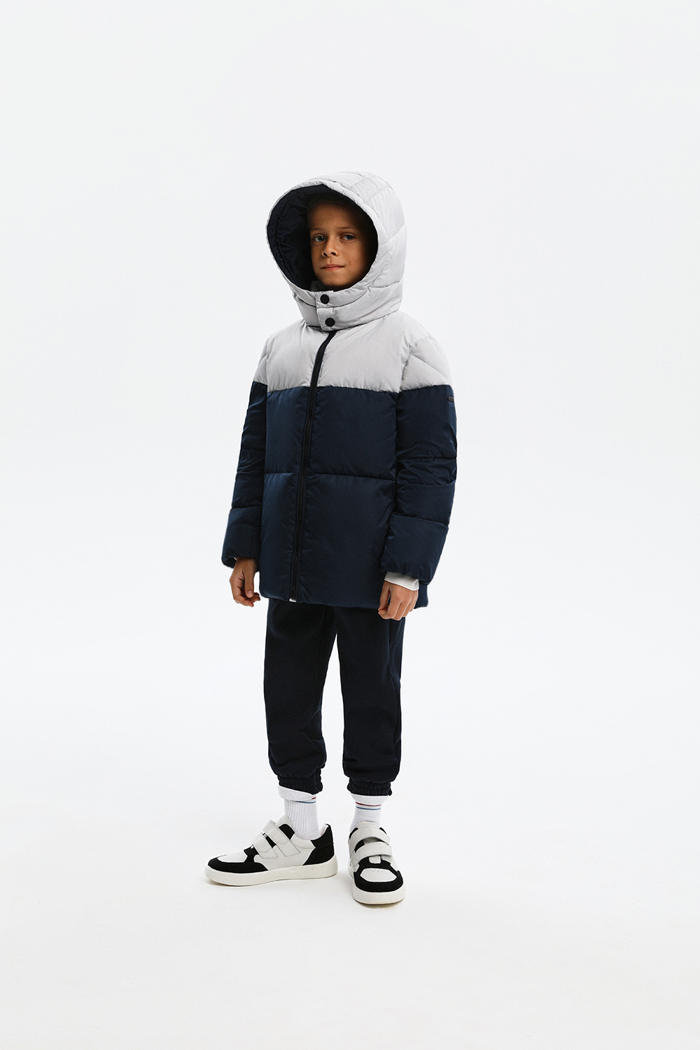 Утепленная куртка в стиле "Color block" (SULWB-326-10103-309) Silver spoon