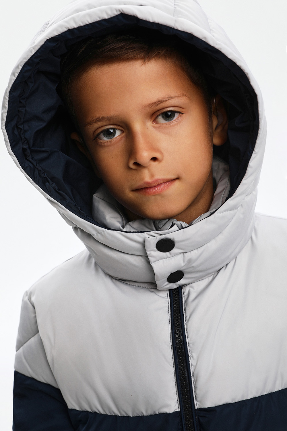 Утепленная куртка в стиле "Color block" (SULWB-326-10103-309) Silver spoon