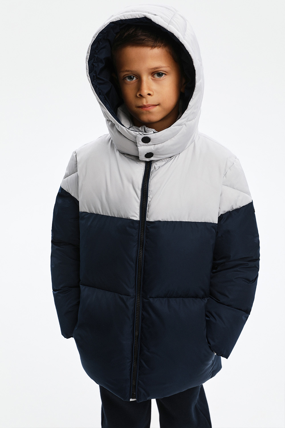 Утепленная куртка в стиле "Color block" (SULWB-326-10103-309) Silver spoon