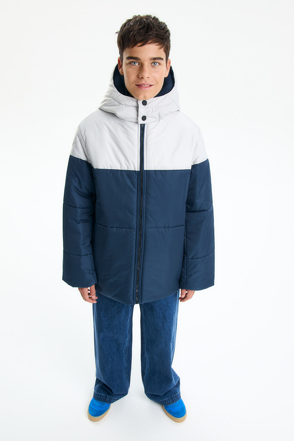 Утепленная куртка в стиле "Color block" (SULWB-326-10103-309) Silver spoon