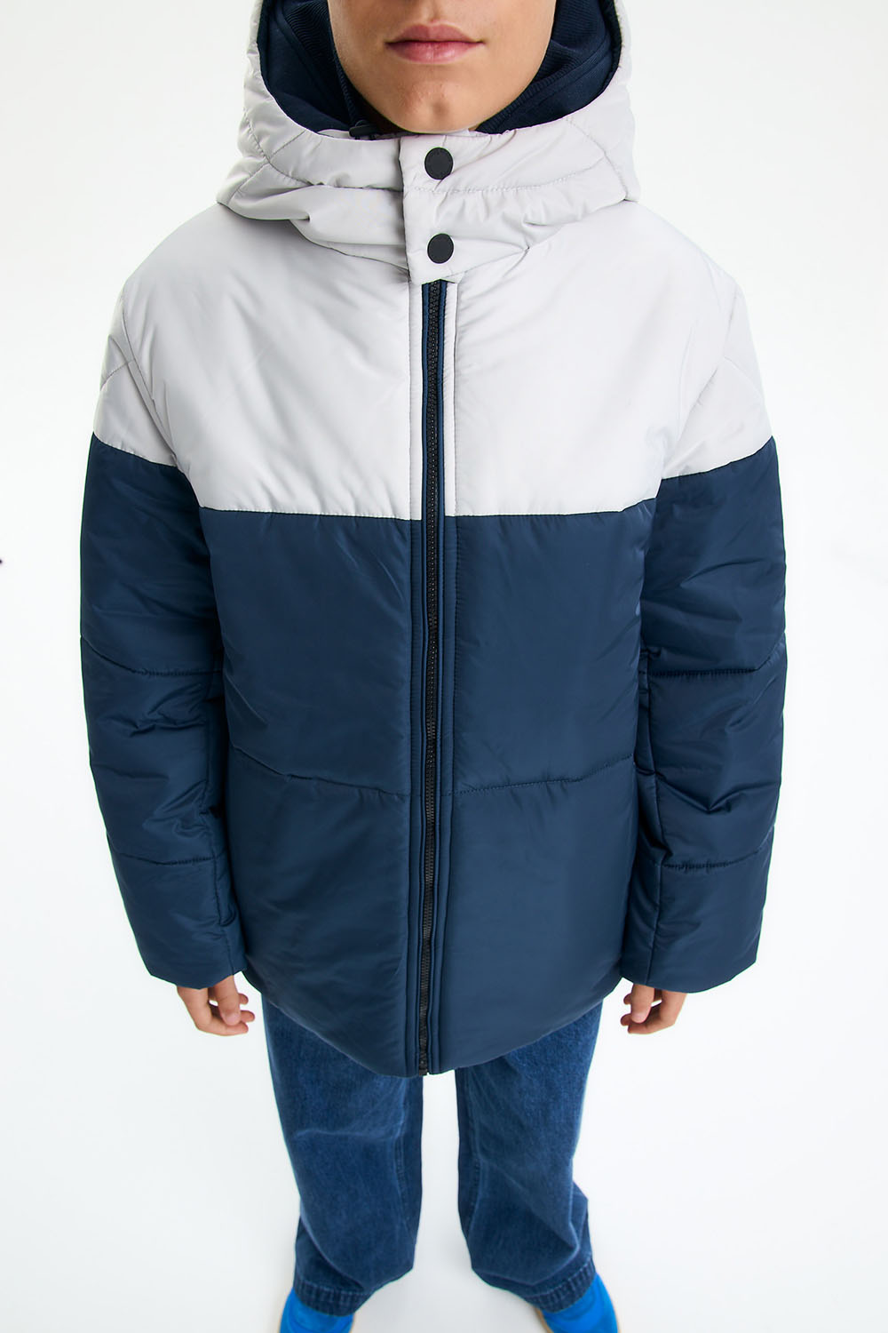 Утепленная куртка в стиле "Color block" (SULWB-326-10103-309) Silver spoon