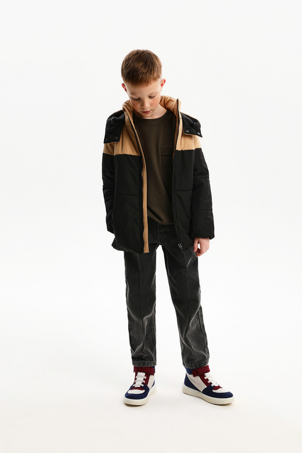 Утепленная куртка в стиле "Color block" (SULWB-326-10103-106) Silver spoon