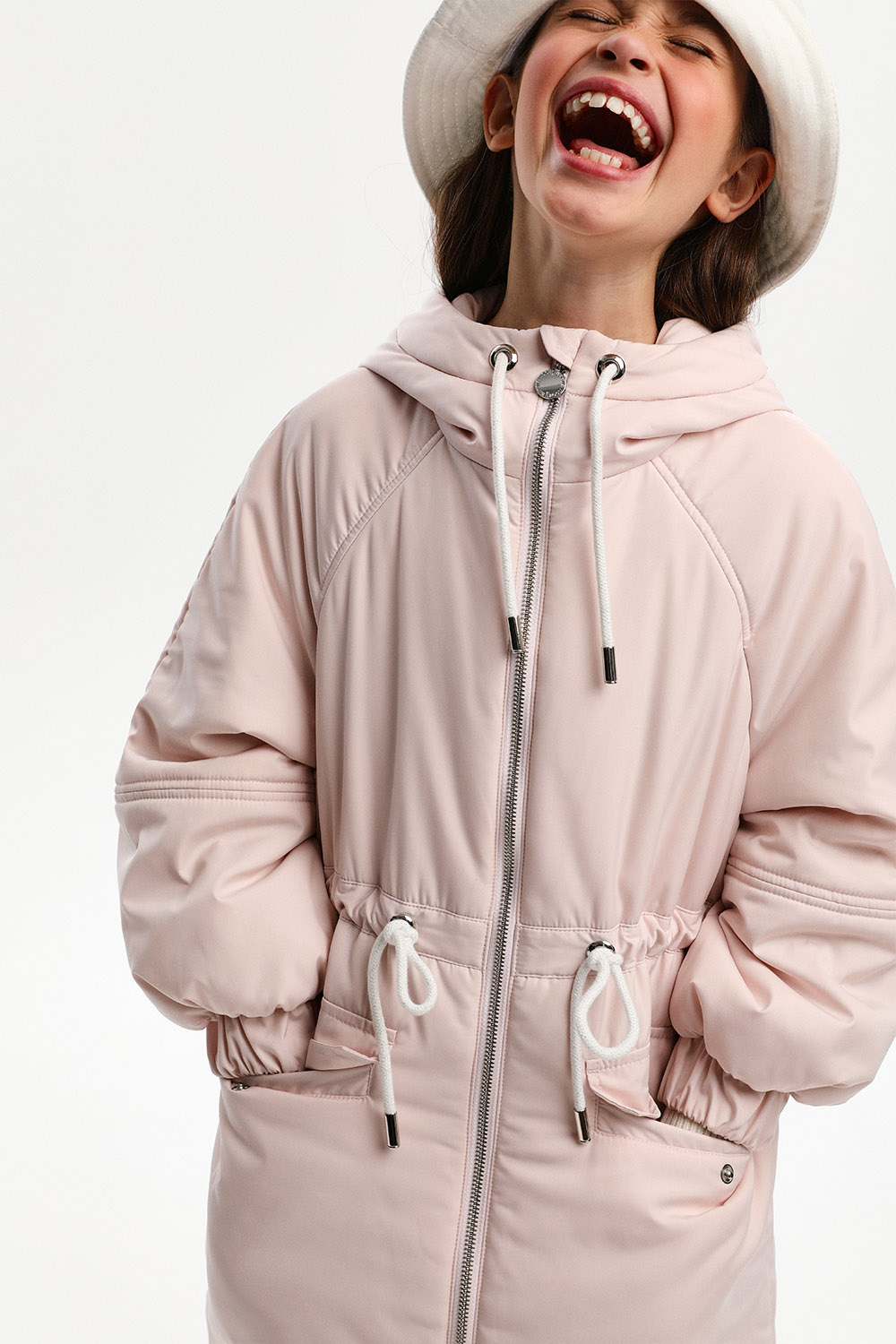 Утепленная парка с капюшоном (SULWG-326-21614-437) Silver spoon