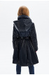 Утепленное пальто из фактурной ткани с расклешенной юбкой (SSFSG-026-20308-399) Silver spoon