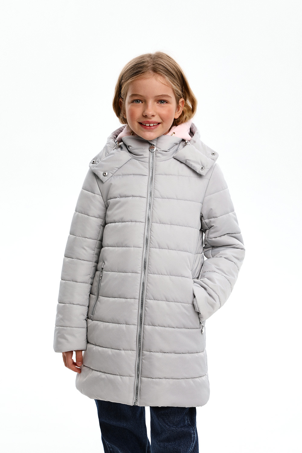 Утепленное пальто с капюшоном (SULWG-326-20310-801) Silver spoon