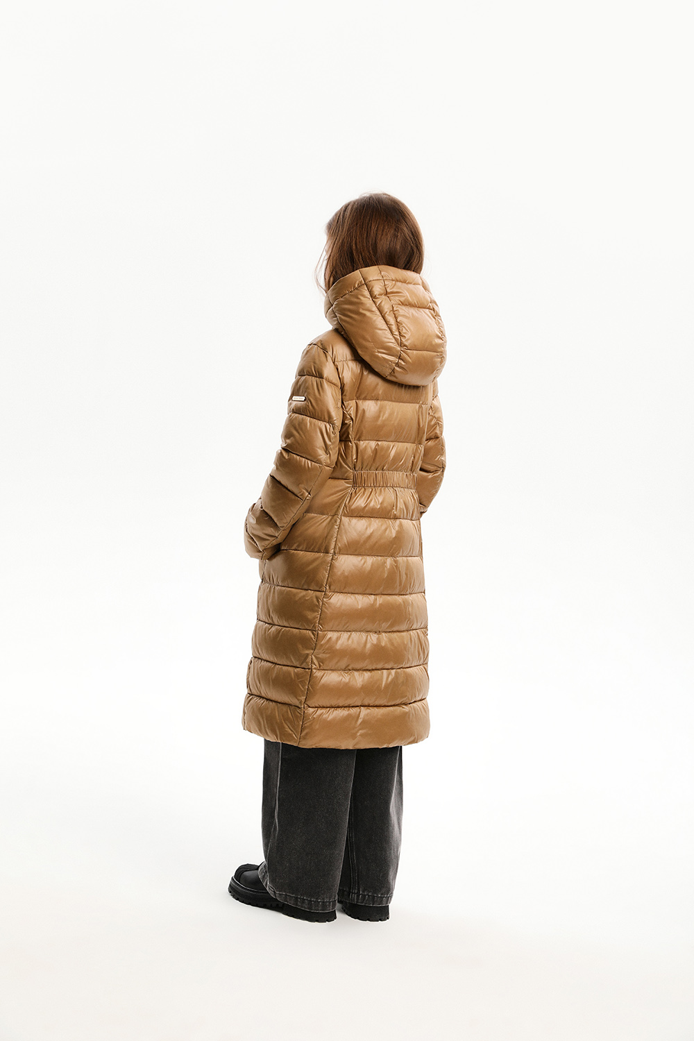 Утепленное пальто с контрастной подкладкой (SULWG-326-20312-701) Silver Spoon