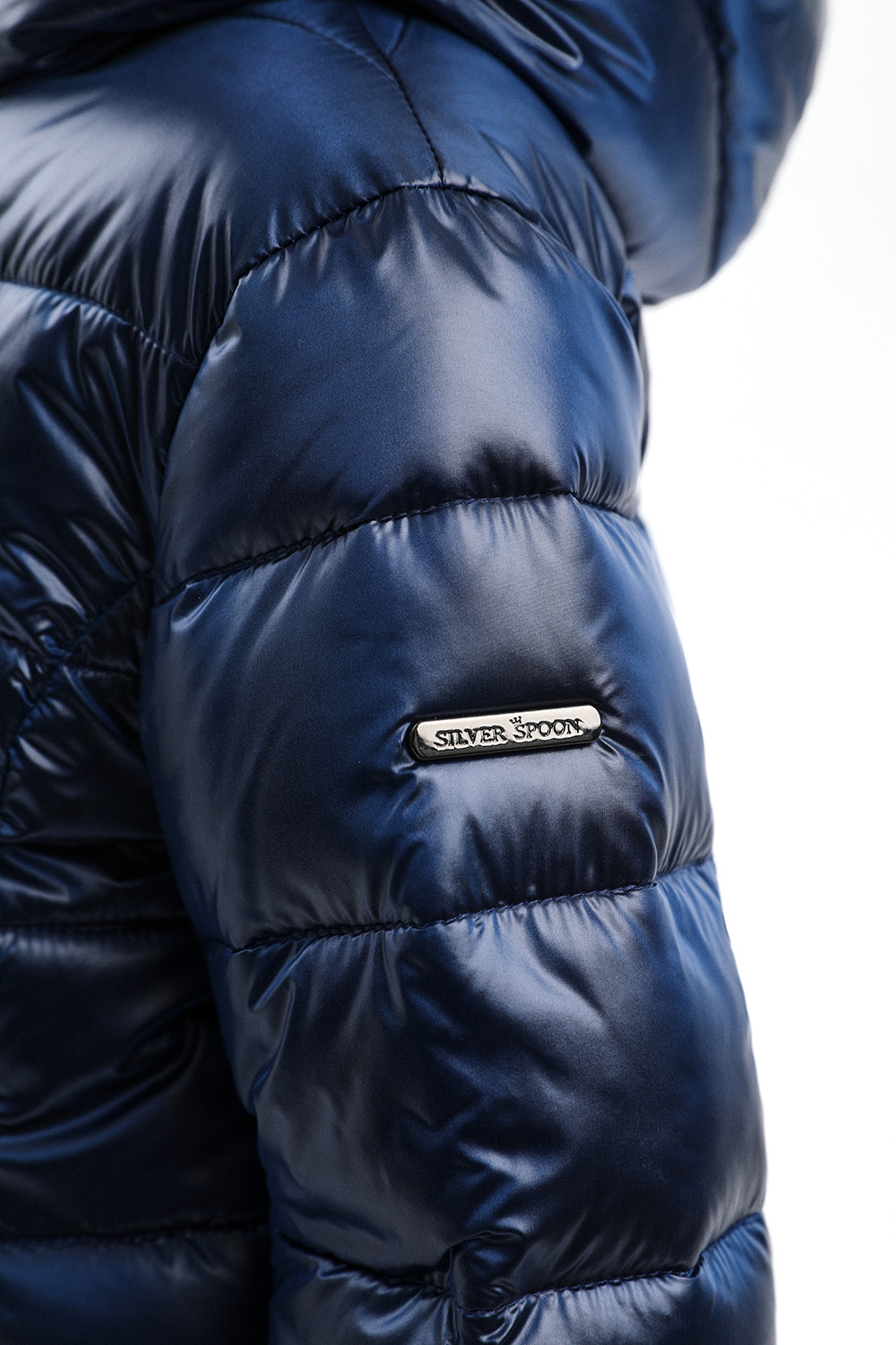 Утепленное пальто с контрастной подкладкой (SULWG-326-20312-317) Silver Spoon
