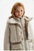 Утепленное пальто со съемным жилетом
