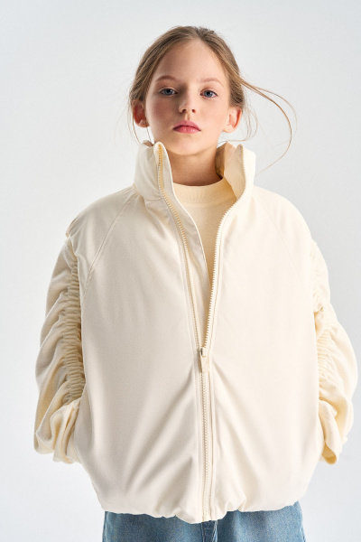 Утепленный жилет с высоким воротом (PUOSU-646-33302-239) Silver spoon