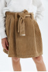 Вельветовая юбка со съёмным поясом