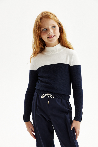 Водолазка в стиле color block (SSLWG-217-24225-309) Silver spoon