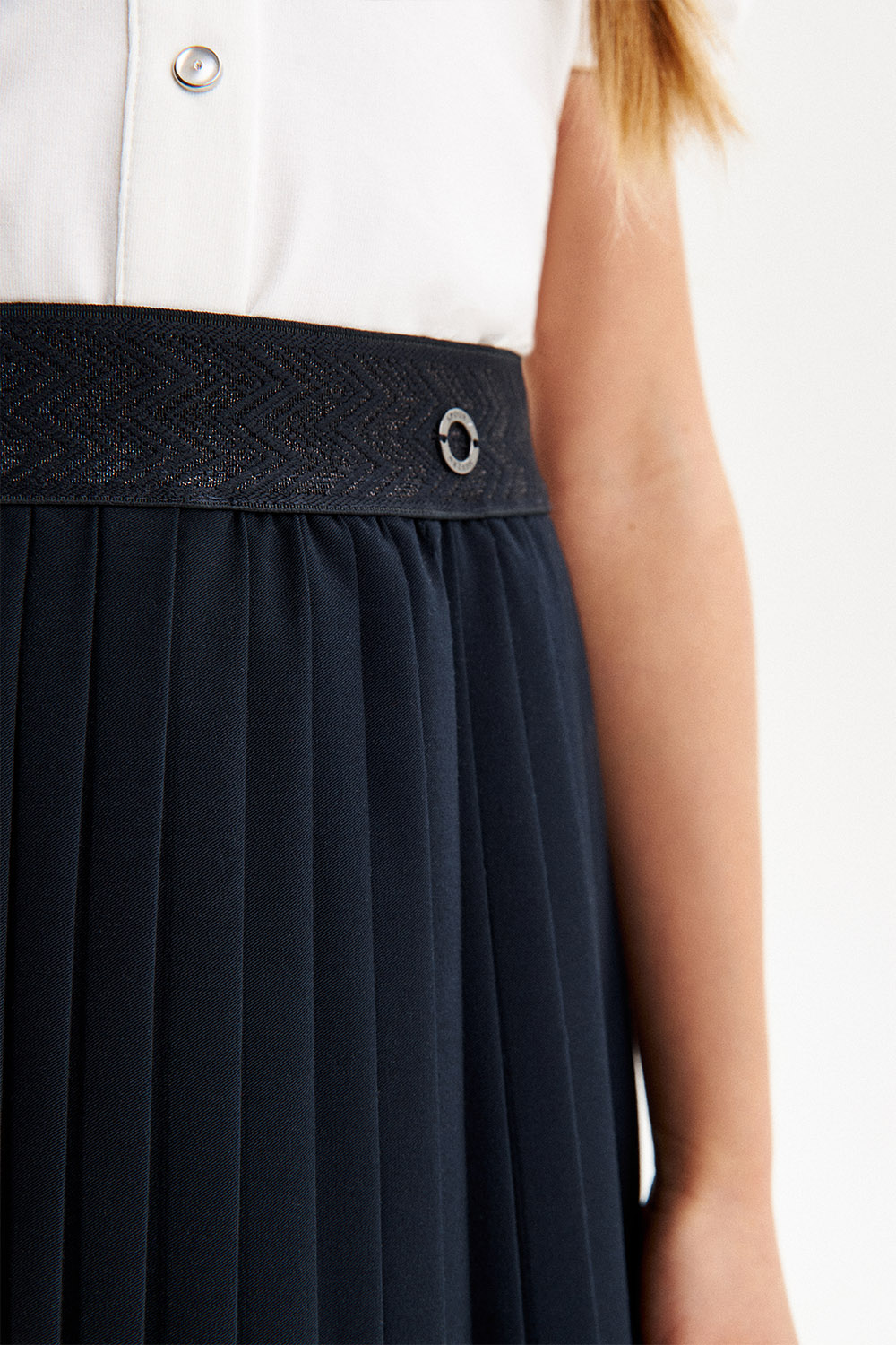 Юбка-плиссе с эластичным поясом (SSFSG-429-26807N-306) Silver spoon