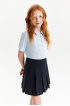 Юбка в складку из Milano jersey (SSFSG-528-26828-309) Silver spoon