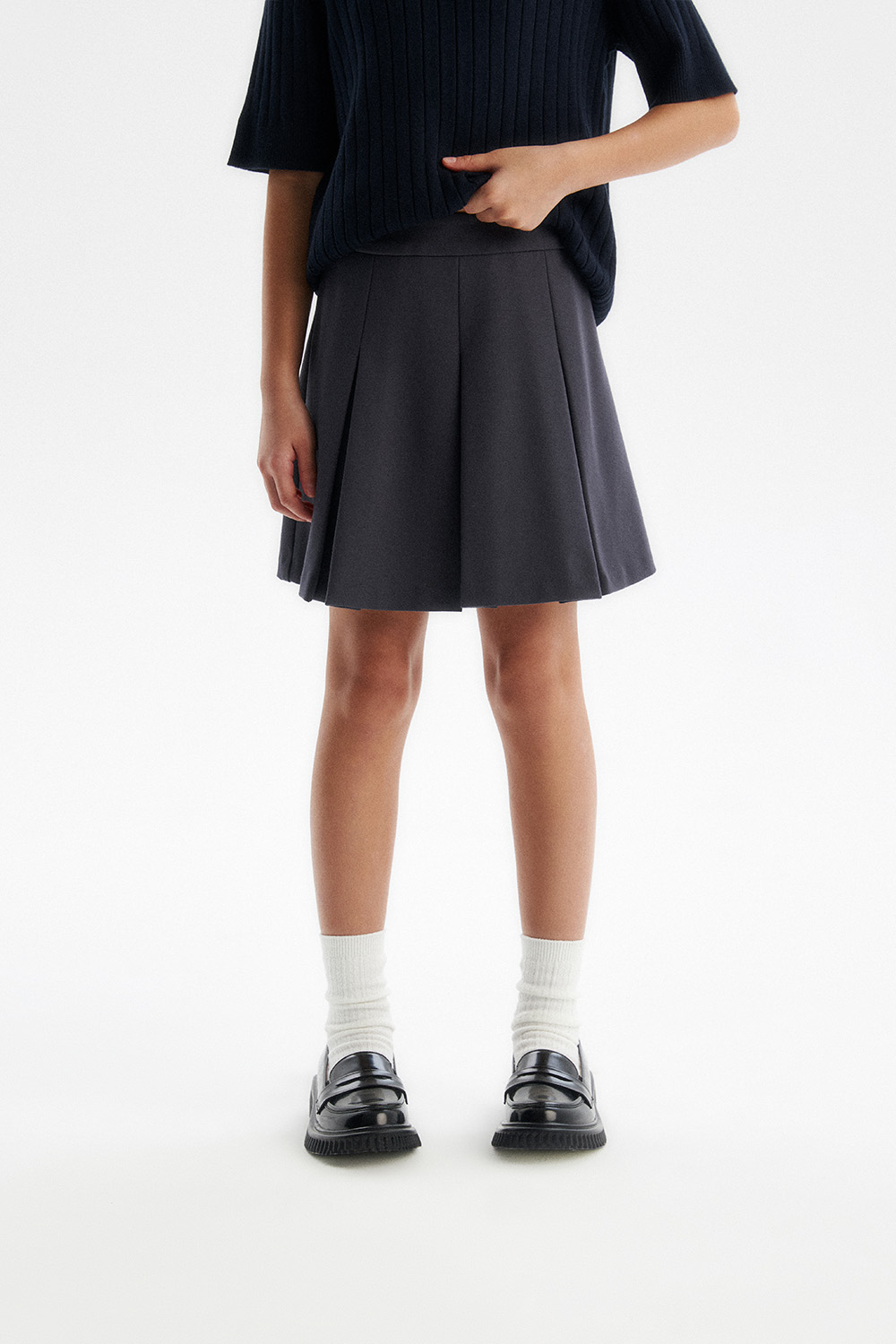 Юбка в складку из Milano jersey (SSFSG-528-26828-821) Silver spoon