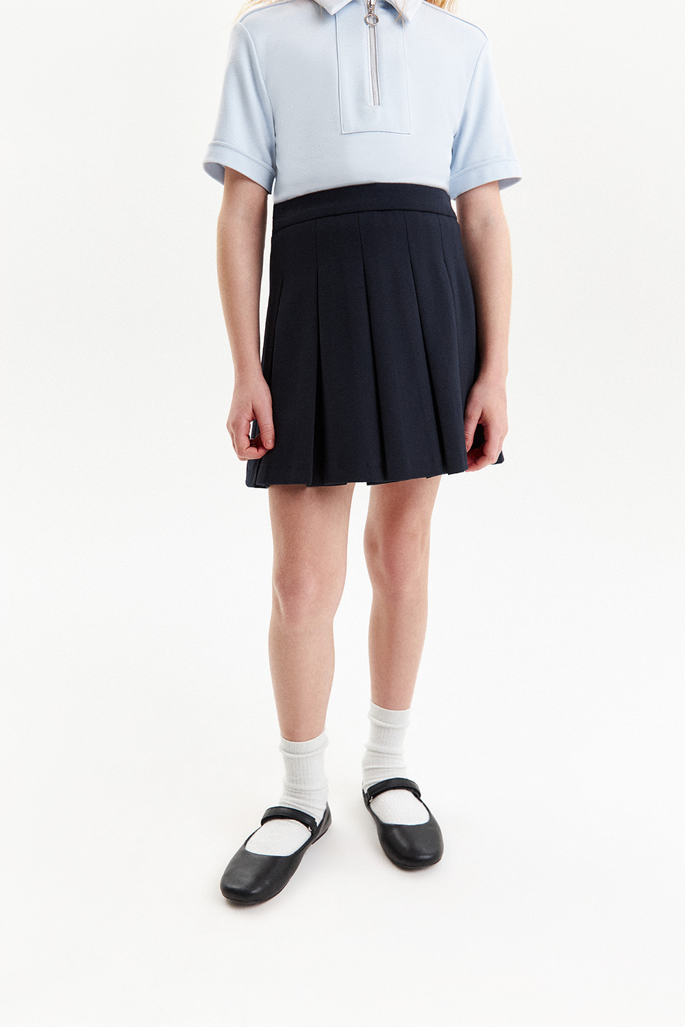 Юбка в складку из Milano jersey (SSFSG-528-26828-309) Silver spoon