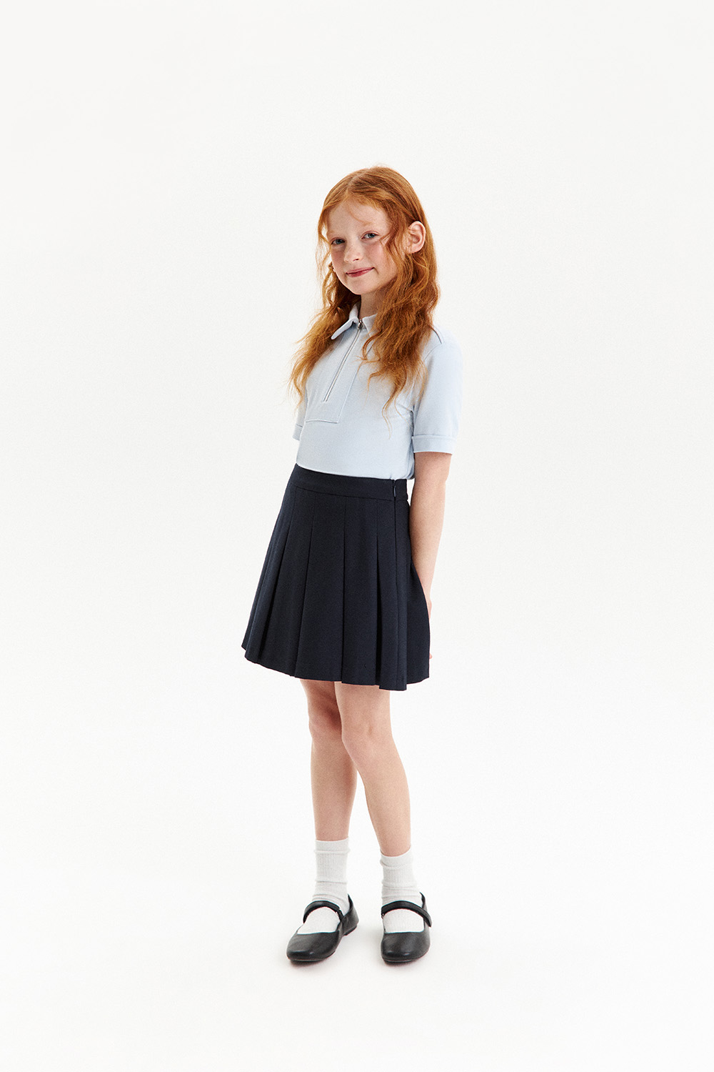 Юбка в складку из Milano jersey (SSFSG-528-26828-309) Silver spoon
