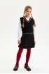Юбка в складку из Milano jersey (SSFSG-528-26828-112) Silver spoon