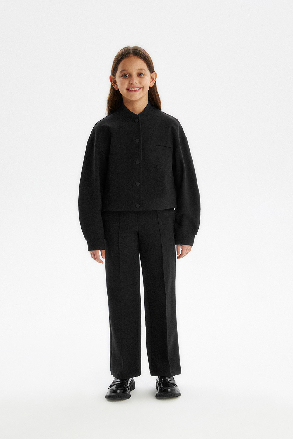 Жакет-бомбер из трикотажа Milano jersey (SSFSG-528-23215-112) Silver spoon