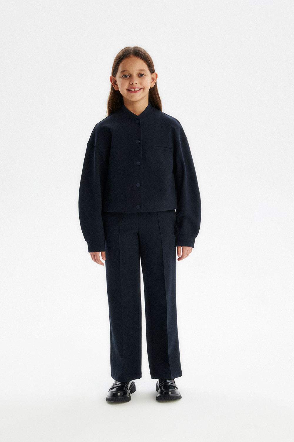 Жакет-бомбер из трикотажа Milano jersey (SSFSG-528-23215-309) Silver spoon