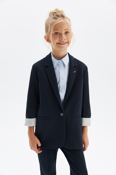 Жакет из трикотажа milano jersey (SSFSAG-128-23208-309) Silver spoon