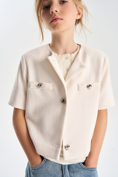 Жакет с пуговицами (SNFSG-629-23257-229) Silver spoon