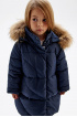 Зимнее пальто с натуральным мехом (PUFWG-116-20310-317) Silver spoon