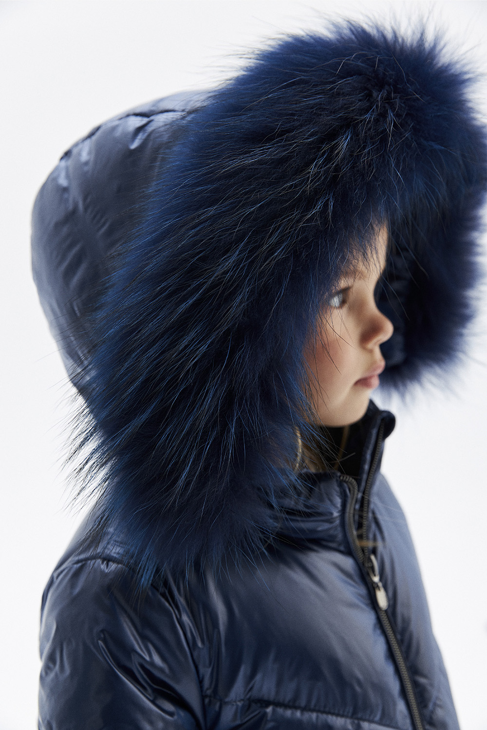 Зимнее пальто с натуральным мехом (PUFWG-016-20303-317) Silver spoon