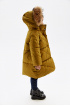 Зимнее пальто с натуральным мехом (PUFWG-116-20310-507) Silver Spoon