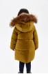 Зимнее пальто с натуральным мехом (PUFWG-116-20310-507) Silver Spoon