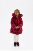 Зимнее пальто с объемным капюшоном (PUFWG-116-20114-424) Silver Spoon