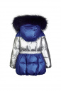 Зимняя куртка с натуральным мехом из блестящей ткани (PUFWG-016-20103-300) Silver spoon