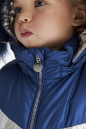 Зимняя куртка с натуральным мехом из блестящей ткани (PUFWG-016-20103-300) Silver spoon