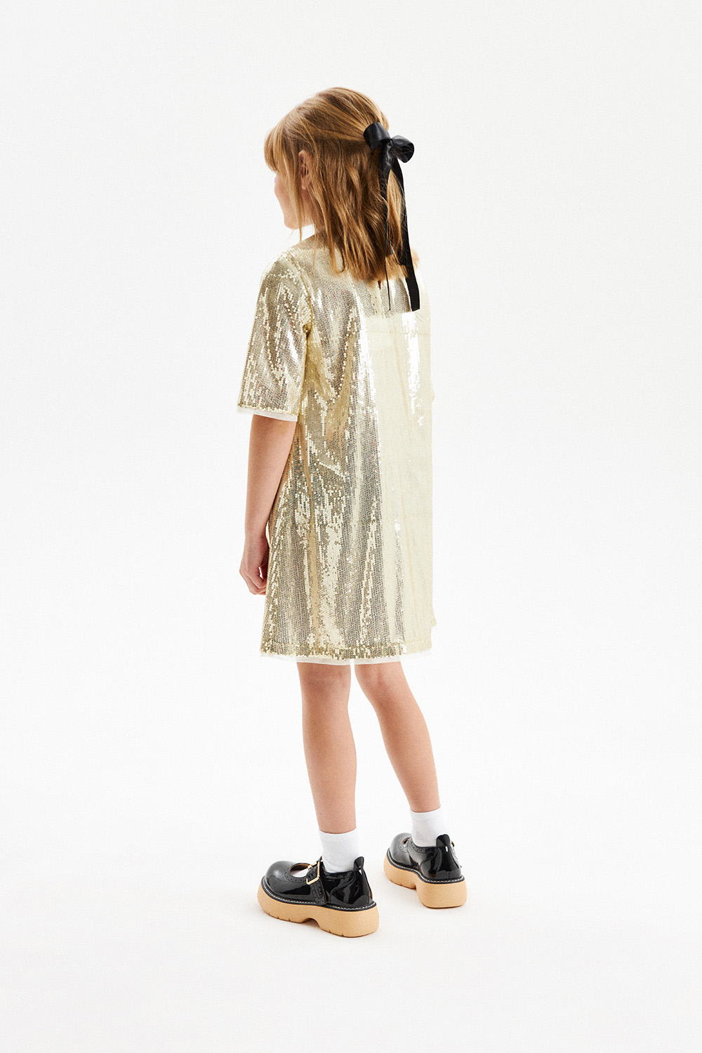 Золотое платье с пайетками (SNFWG-329-23604-900) Silver spoon